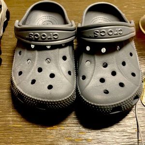 Like new size 9 Boys Grey Crocs